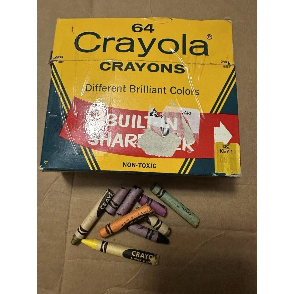 Vintage Crayola Crayon Lot – 10 Boxes‎ – 1970s-2025 Discontinued Colors